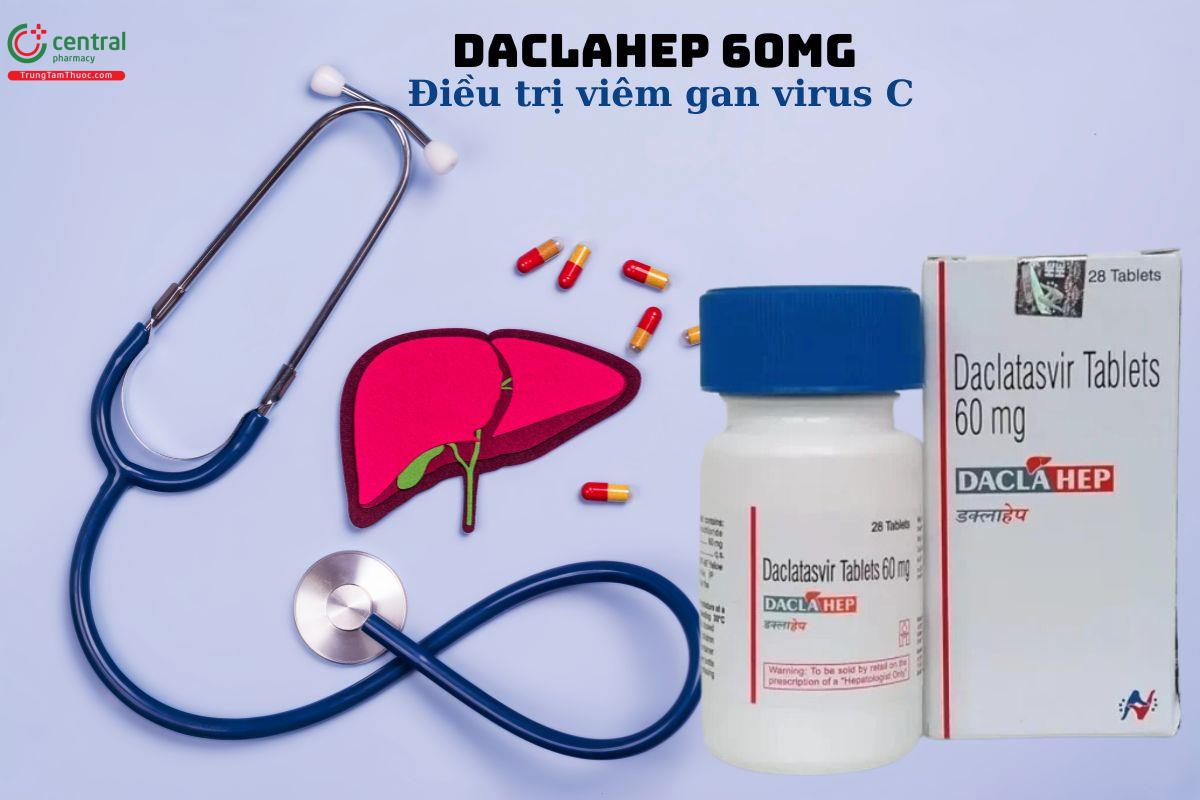 Thuốc Daclahep 60mg điều trị nhiễm virus viêm gan C mạn tính