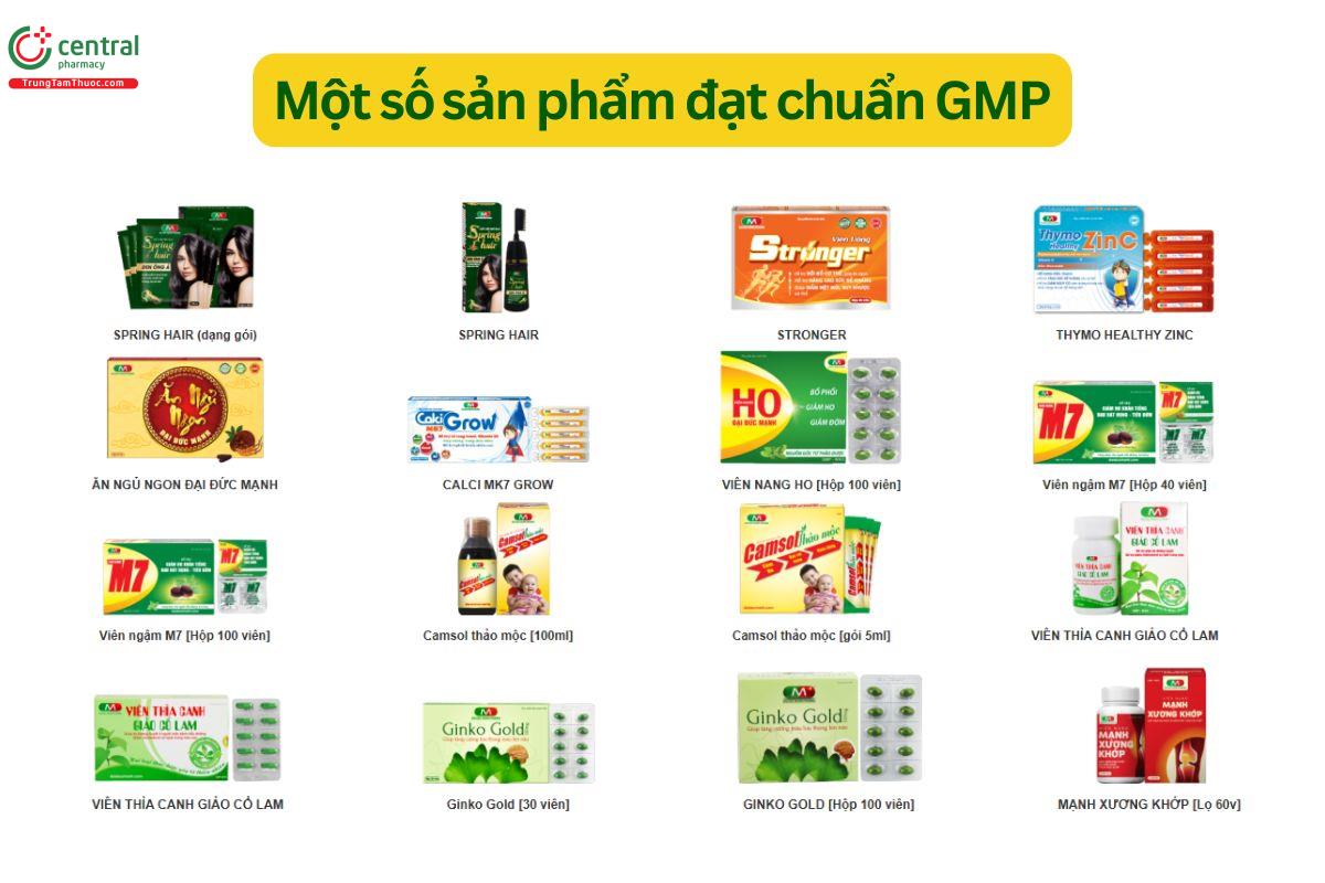 Các sản phẩm đạt chuẩn GMP của Đại Đức Mạnh Pharma 
