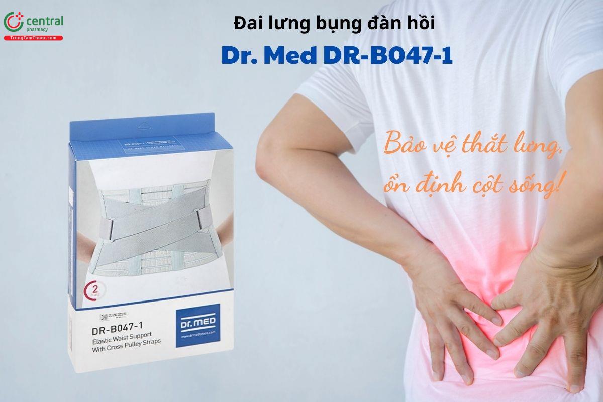 Đai lưng bụng đàn hồi Dr. Med DR-B047-1 - Bảo vệ thắt lưng, ổn định cột sống!