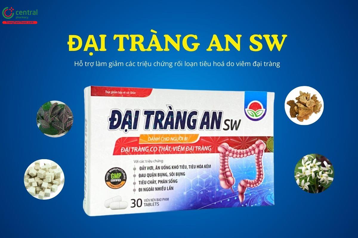 Đại Tràng An SW, Hỗ trợ làm giảm các triệu chứng rối loạn tiêu hoá do viêm đại tràng