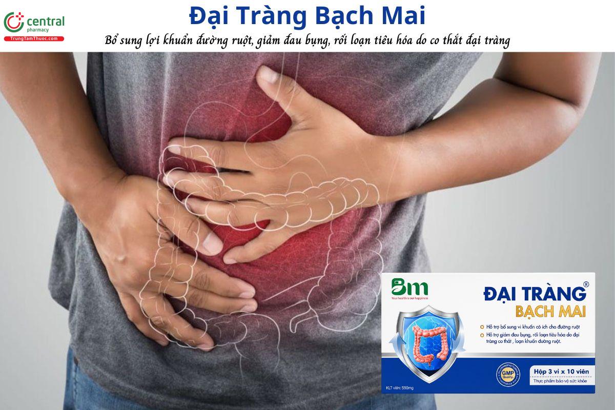 Đại Tràng Bạch Mai - Giảm đau bụng, rối loạn tiêu hóa do đại tràng co thắt