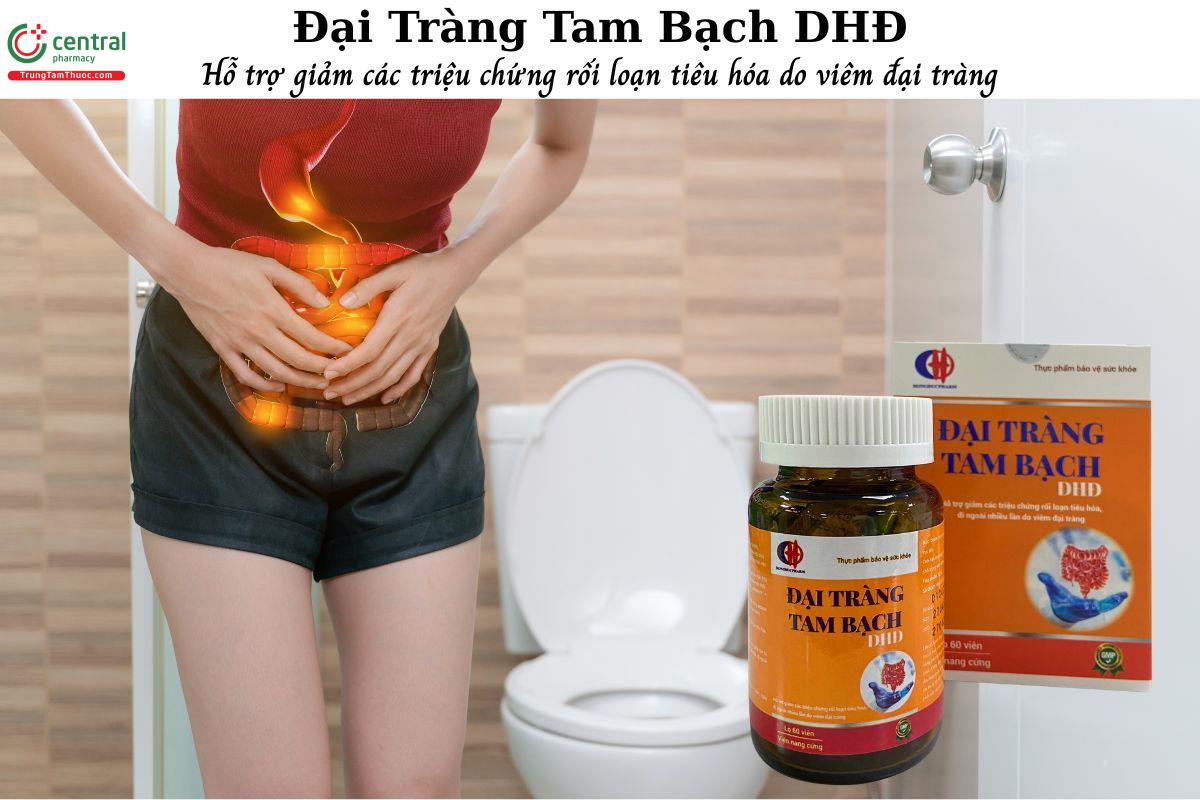 Đại Tràng Tam Bạch DHĐ - Giảm triệu chứng rối loạn tiêu hóa do viêm đại tràng