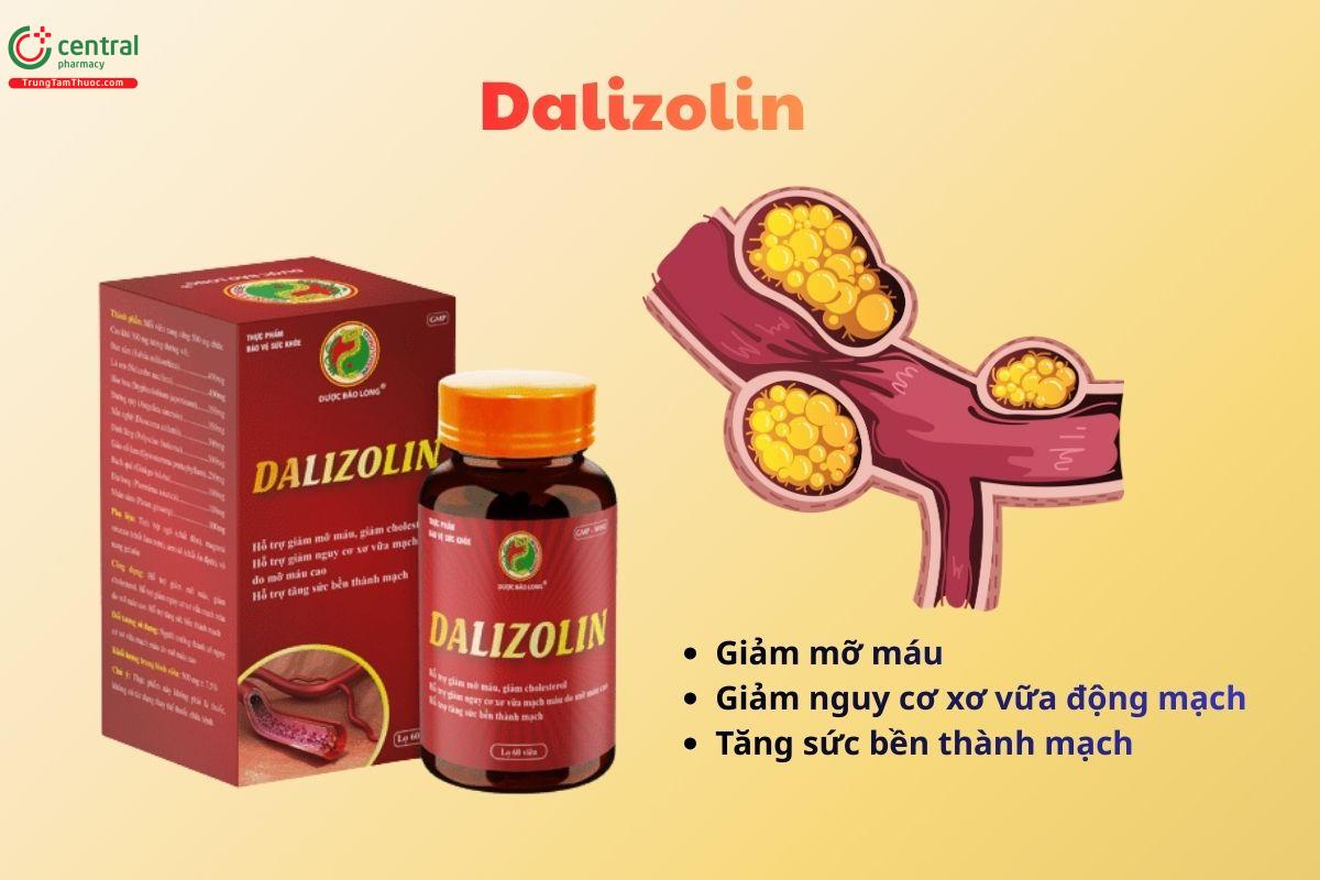 Dalizolin hỗ trợ giảm mỡ máu, giảm xơ vữa động mạch
