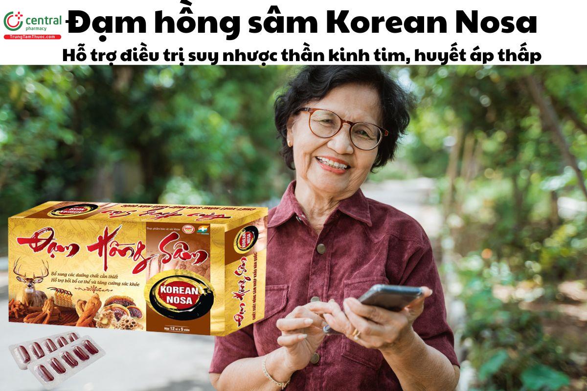 Đạm Hồng Sâm Korean Nosa - Cải thiện suy nhược thần kinh tim