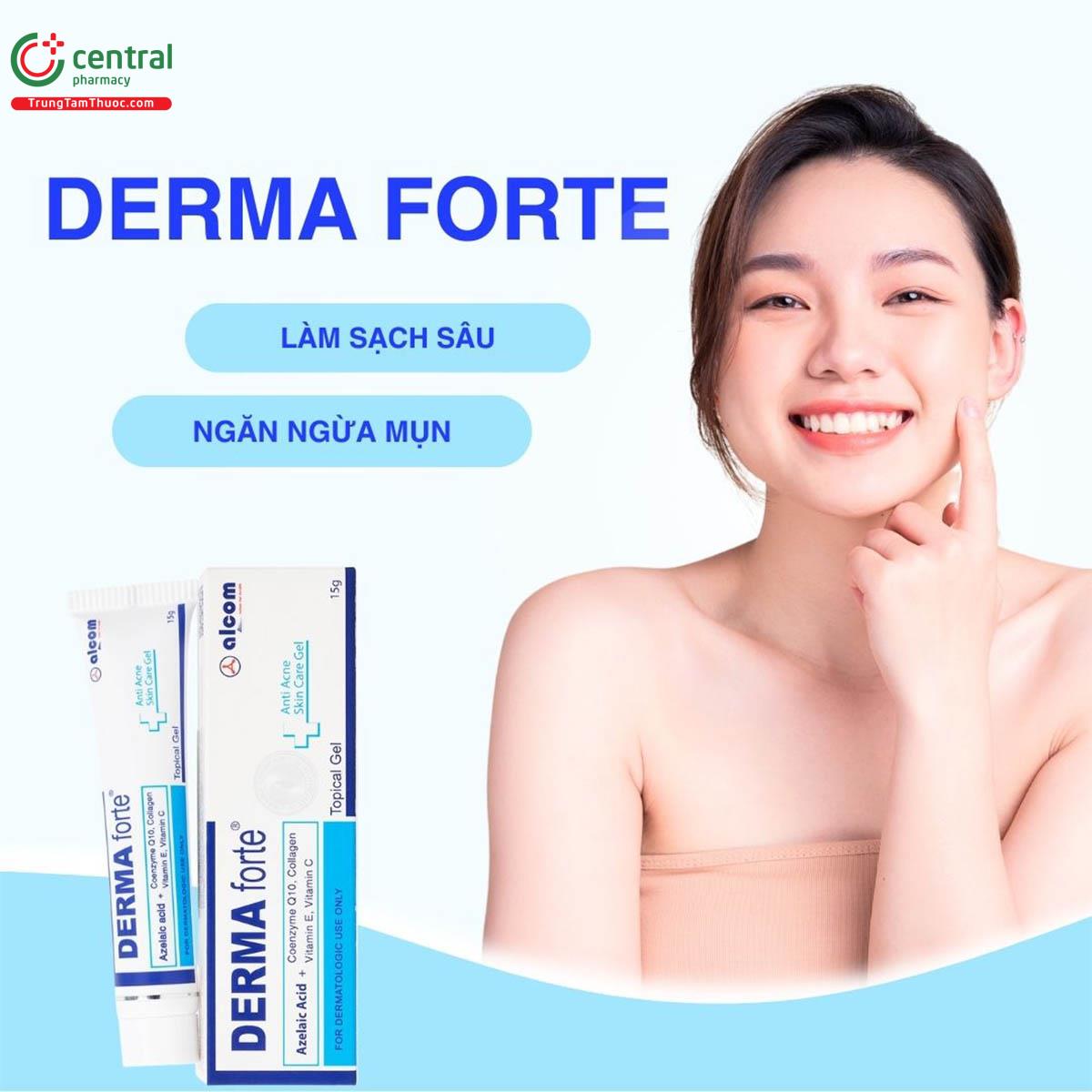 Kem trị mụn Derma forte có tác dụng gì?