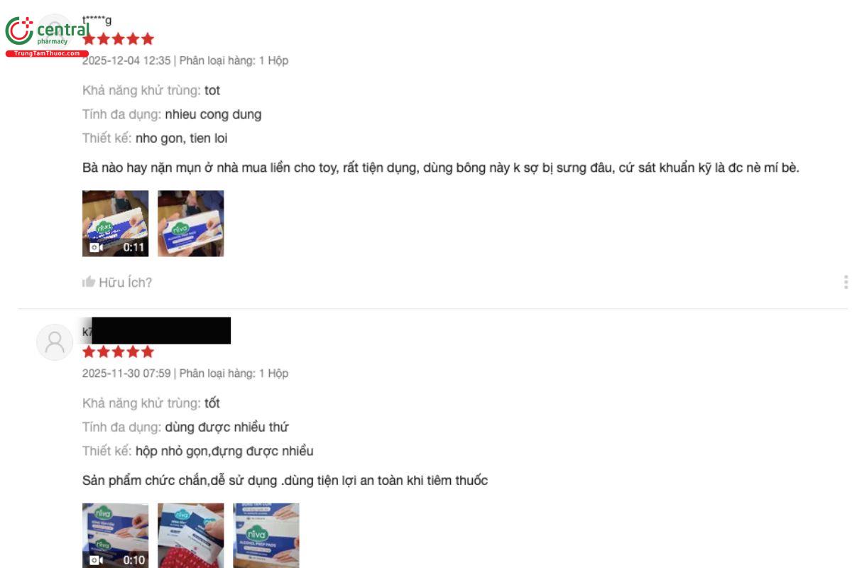 Đánh giá về sản phẩm của khách hàng