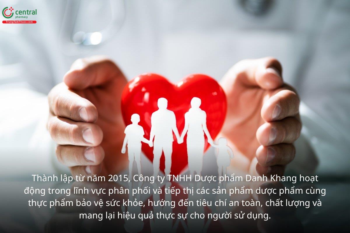 Công ty TNHH Dược phẩm Danh Khang hoạt động trong lĩnh vực phân phối và tiếp thị các sản phẩm dược phẩm cùng thực phẩm bảo vệ sức khoẻ