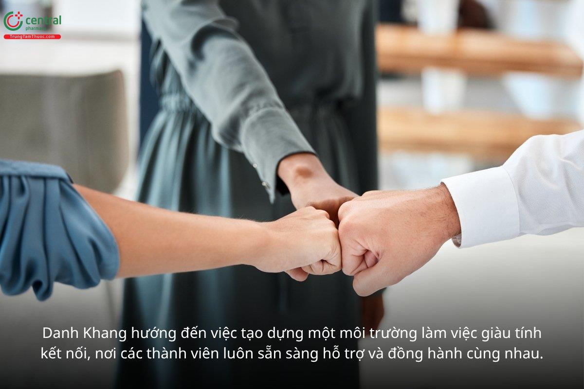 Danh Khang hướng đến việc tạo dựng một môi trường làm việc giàu tính kết nối, nơi các thành viên luôn sẵn sàng hỗ trợ và đồng hành cùng nhau