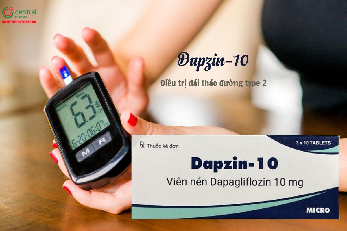 Thuốc Dapzin-10 - Thuốc điều trị đái tháo đường type 2