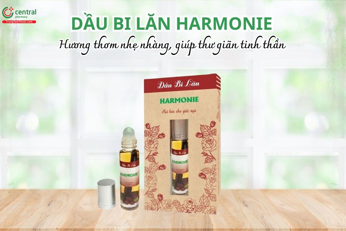 Dầu bi lăn Harmonie có hương thơm nhẹ nhàng, giúp thư giãn tinh thần