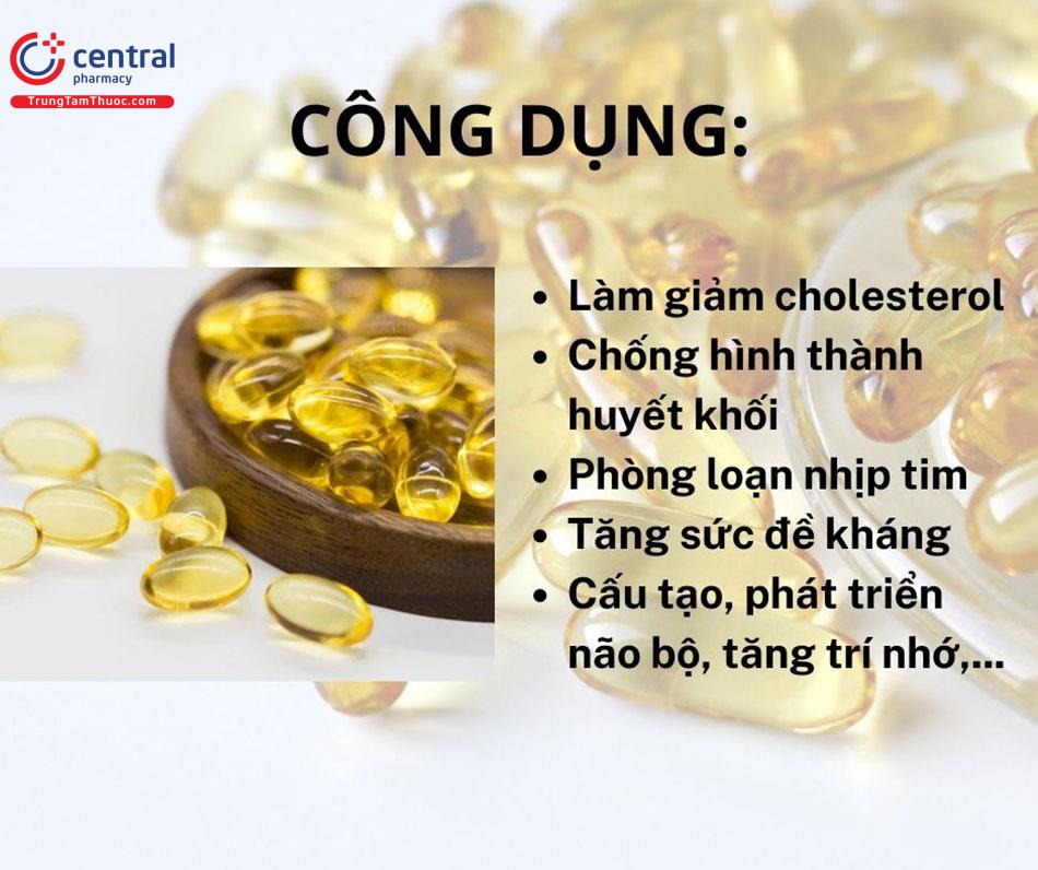 Một số công dụng của dầu cá