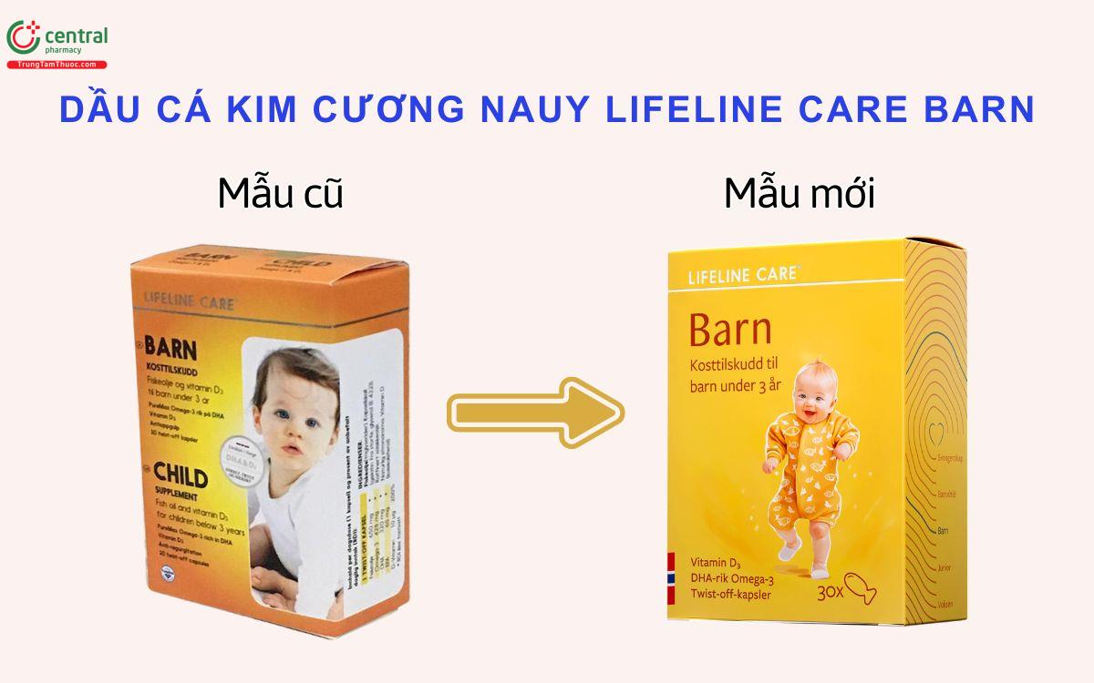 Thông tin thay đổi bao bì sản phẩm Dầu cá Kim Cương