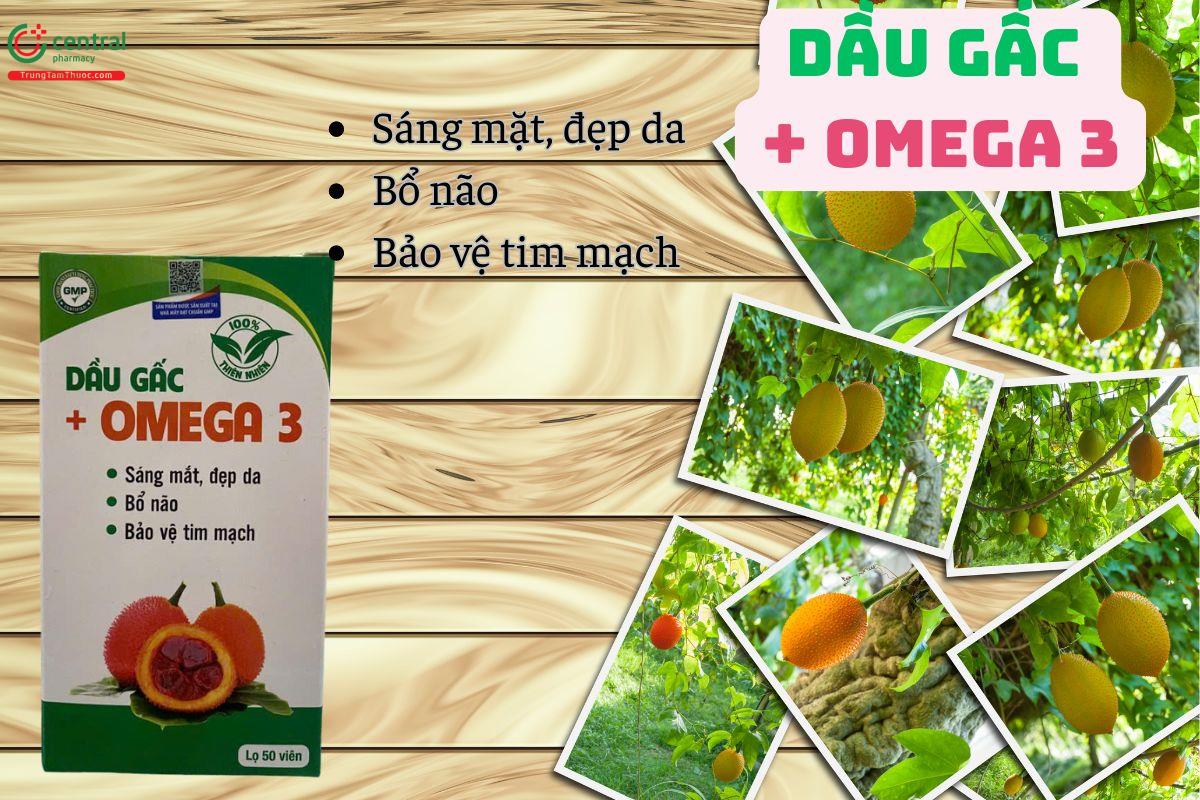 Dầu Gấc + Omega 3 giúp sáng mắt, đẹp da