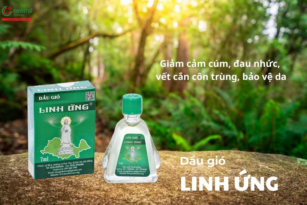 Công dụng của dầu gió Linh Ứng chai 7ml