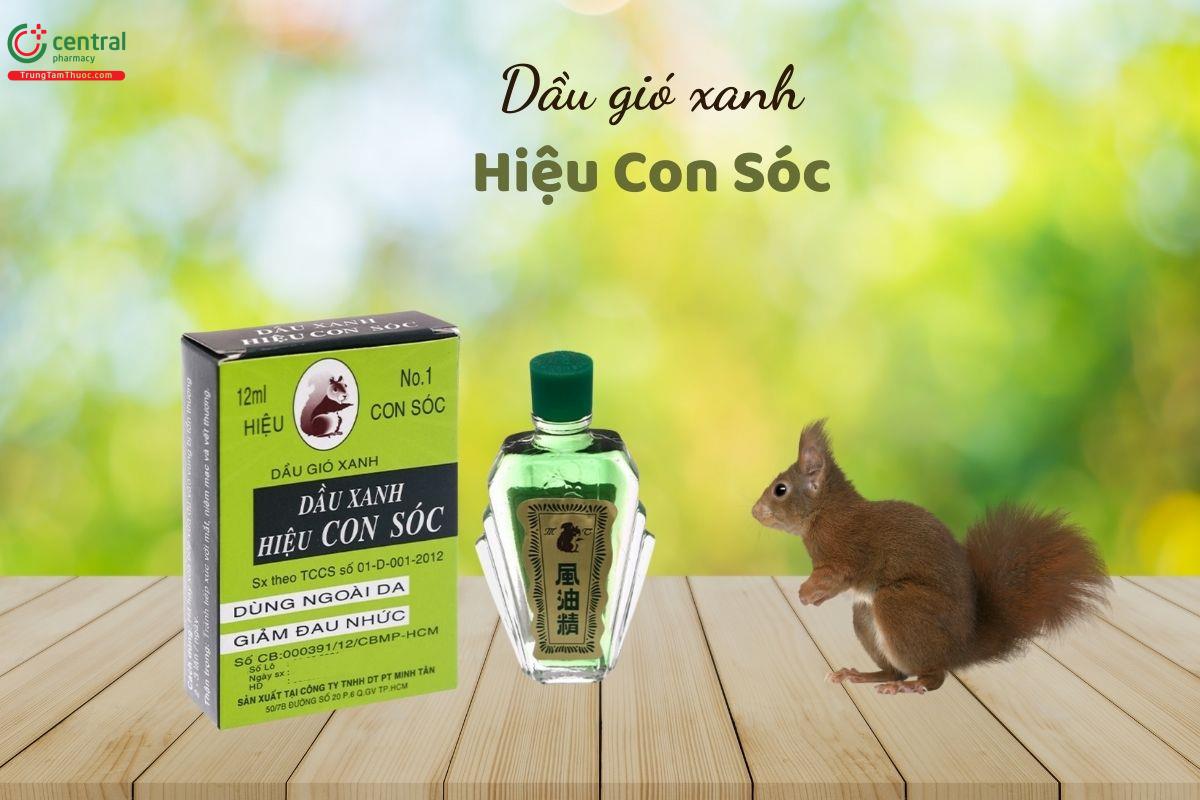 Dầu gió xanh hiệu Con Sóc 12ml