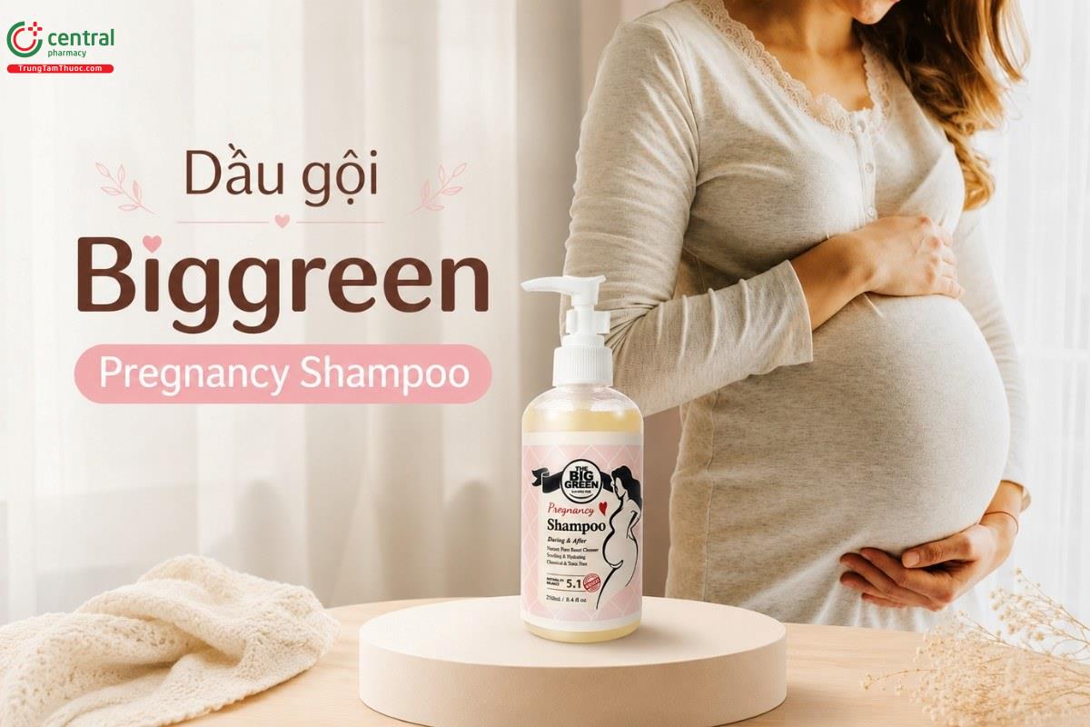 Dầu gội trị gàu dành cho bà bầu Biggreen Pregnancy Shampoo