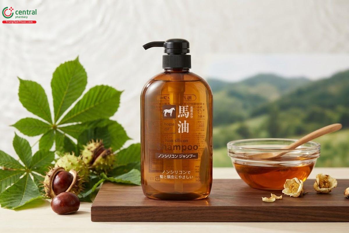 Dầu gội dầu ngựa Horse Oil cho tóc khô xơ hư tổn.