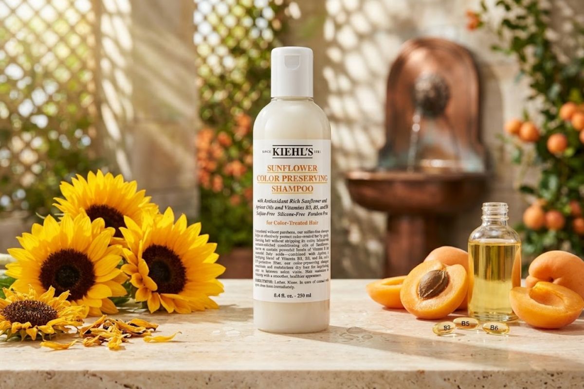 Dầu gội Kiehl's Hoa hướng dương Since 1851 Sunflower Color Preserving Shampoo.