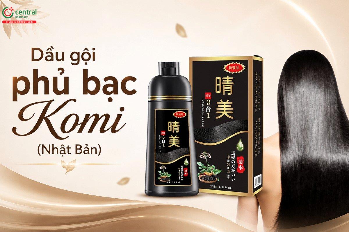 Dầu gội phủ bạc Komi của Nhật Bản