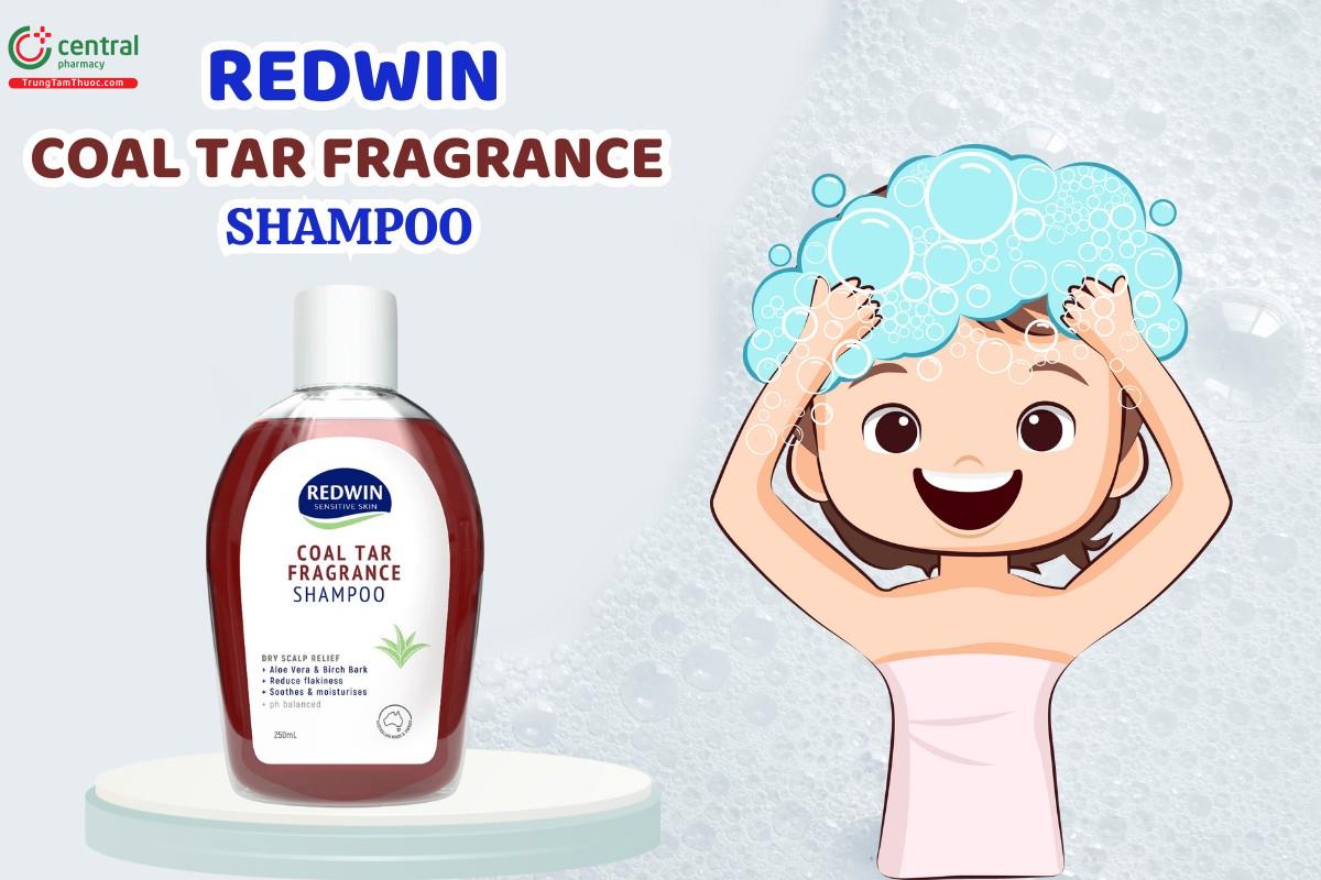 Dầu gội đầu Redwin Coal Tar Fragrance Shampoo 250ml giảm gàu, làm sạch đầu