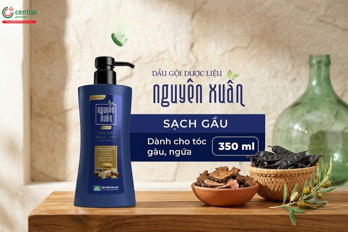 Dầu gội dược liệu Nguyên Xuân Sạch gàu