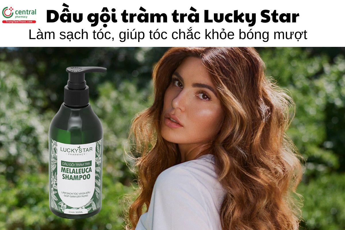 Dầu gội tràm trà Lucky Star - Làm sạch tóc, giúp tóc chắc khỏe bóng mượt