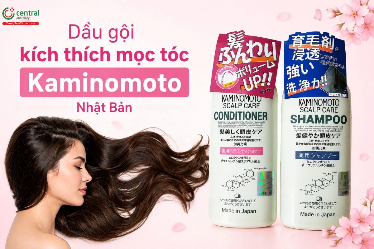 Dầu gội chống rụng tóc, kích thích mọc dày Kaminomoto