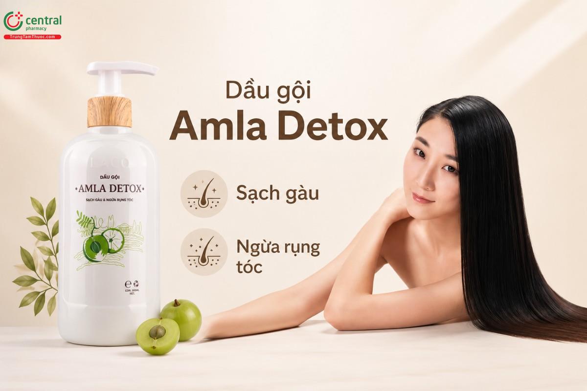 Dầu gội kích thích mọc tóc Amla Detox