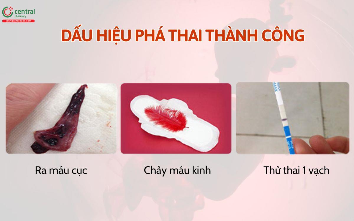 Dấu hiệu phá thai bằng thuốc thành công