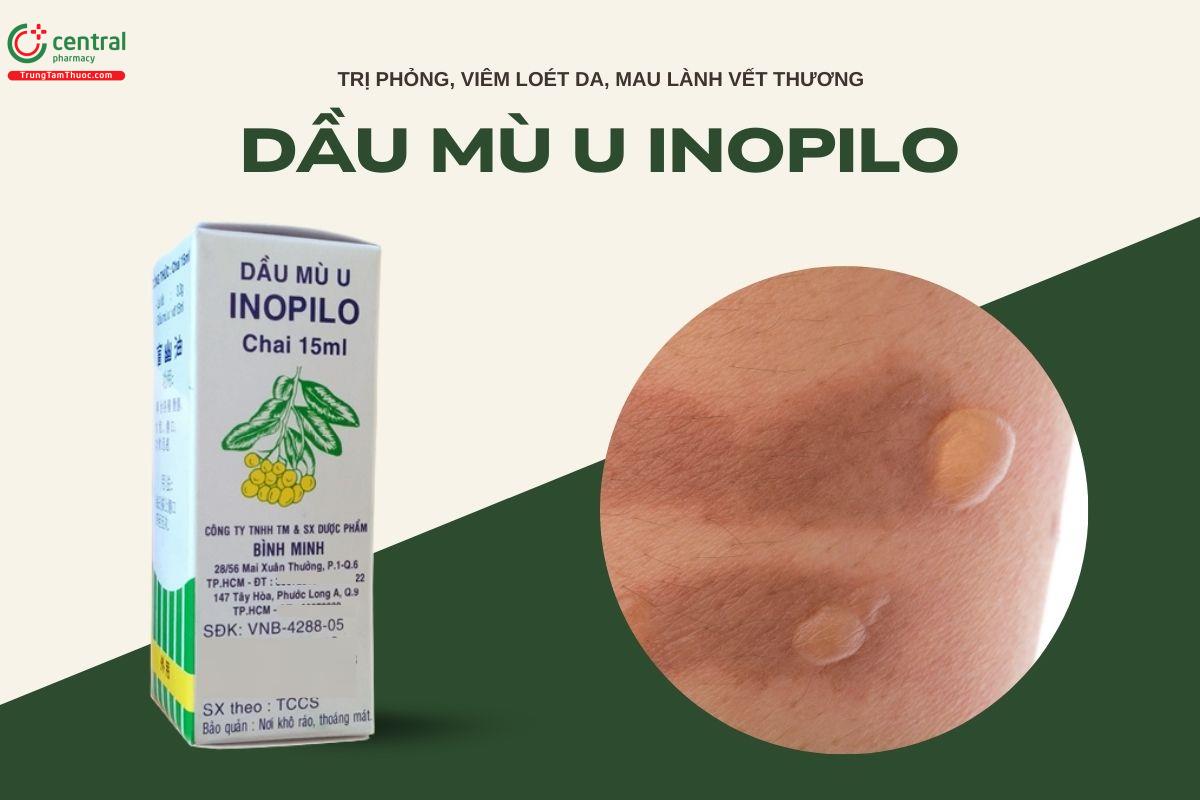 Dầu mù u Inopilo 15ml trị phỏng, viêm loét da, mau lành vết thương