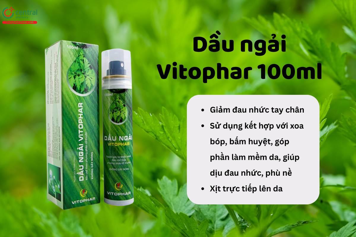 Dầu ngải Vitophar 100ml có tác dụng gì?