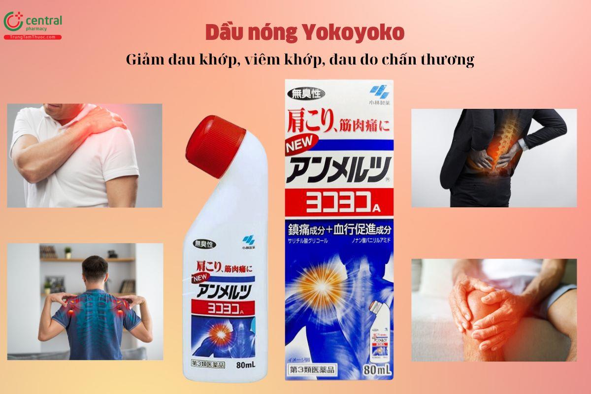 Dầu nóng Yokoyoko Nhật Bản 80ml giảm đau khớp, đau do chấn thương