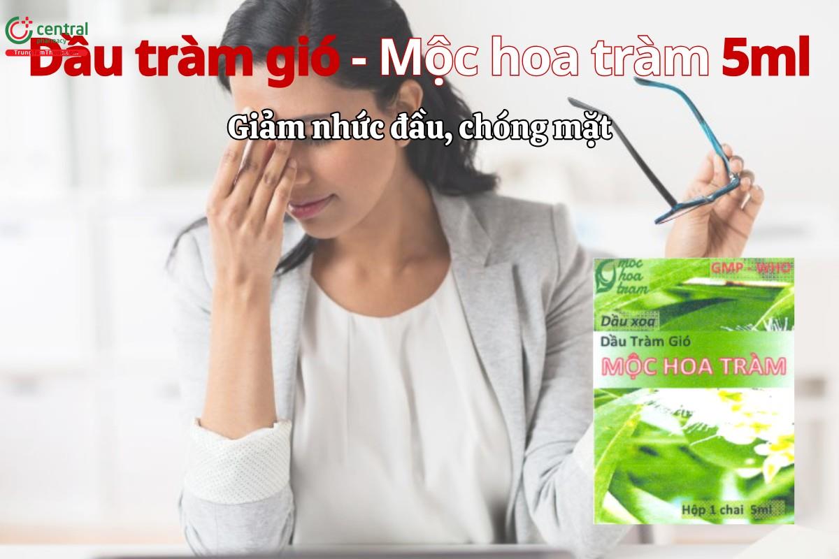 Dầu tràm gió - Mộc hoa tràm 5ml dùng trong nhức mỏi, nhức đầu, chóng mặt