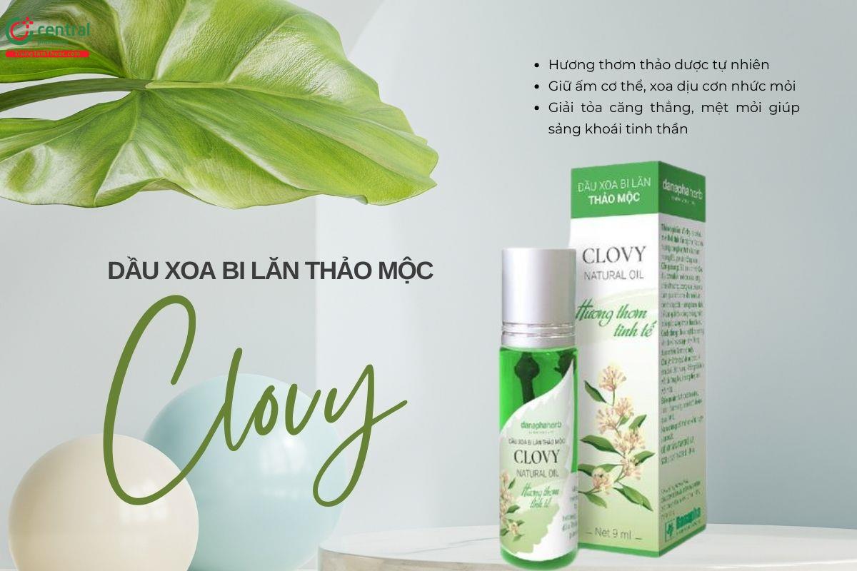 Dầu xoa bi lăn thảo mộc Clovy 9ml có công dụng gì? 