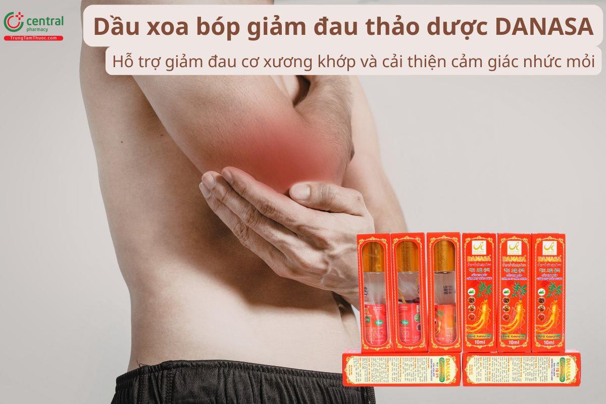 Dầu xoa bóp giảm đau thảo dược DANASA hỗ trợ giảm đau cơ xương khớp