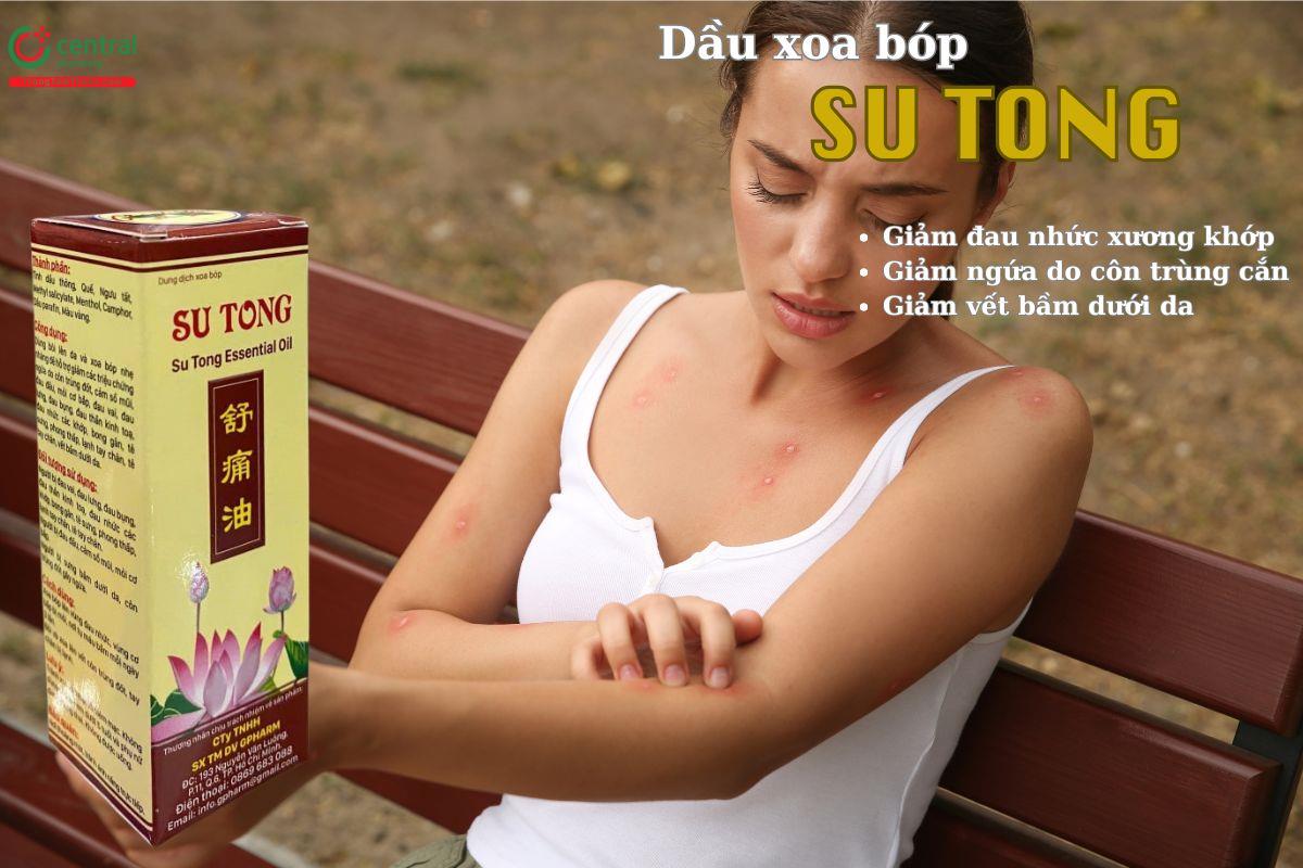 Dầu xoa bóp Su Tong Chánh Đại 10ml giảm ngứa do côn trùng cắn