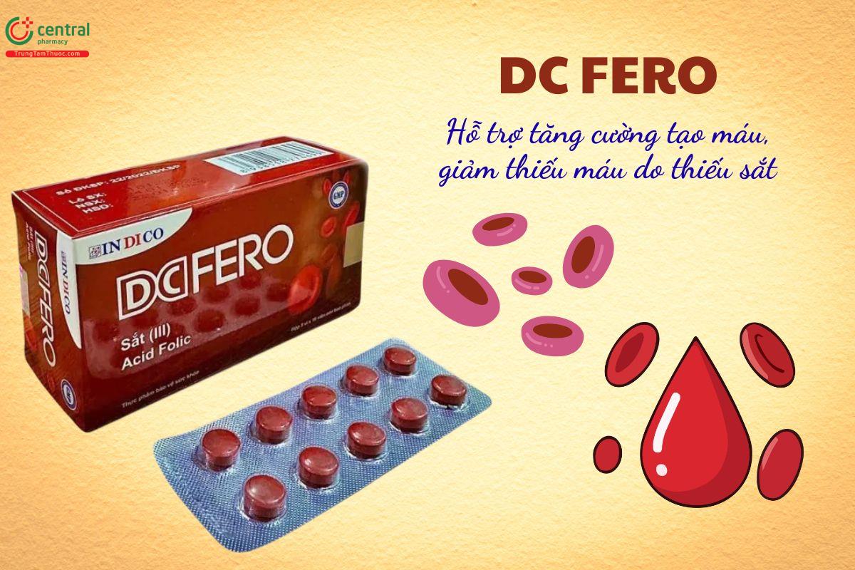 DC Fero giúp tăng cường tạo máu, giảm thiếu máu do thiếu sắt