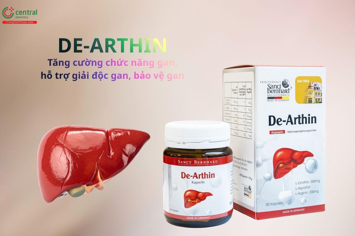De-Arthin hỗ trợ bảo vệ gan, tăng cường chức năng gan