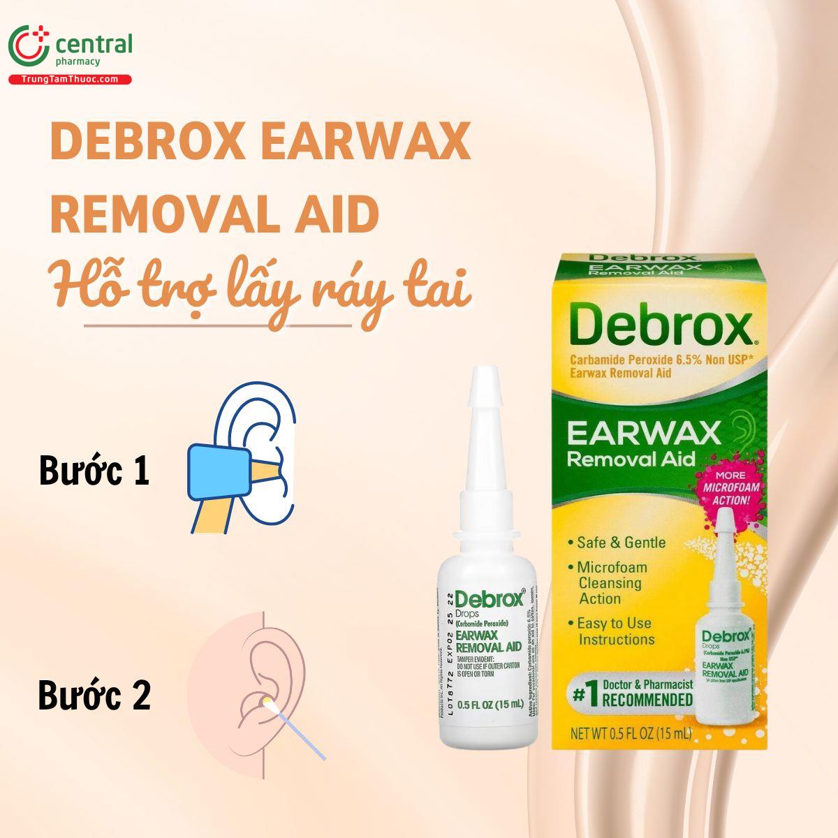 Dung dịch nhỏ tai Debrox Earwax Removal Aid