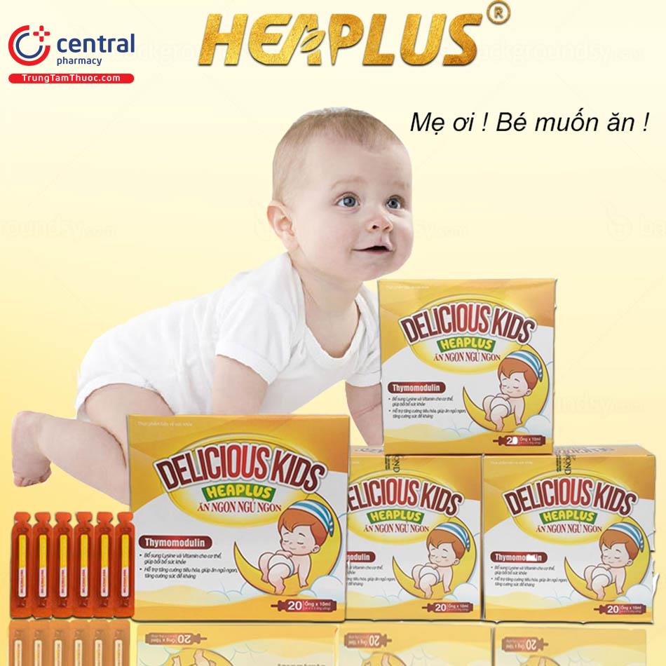 Hình 1: Tác dụng của Delicious Kids Heaplus