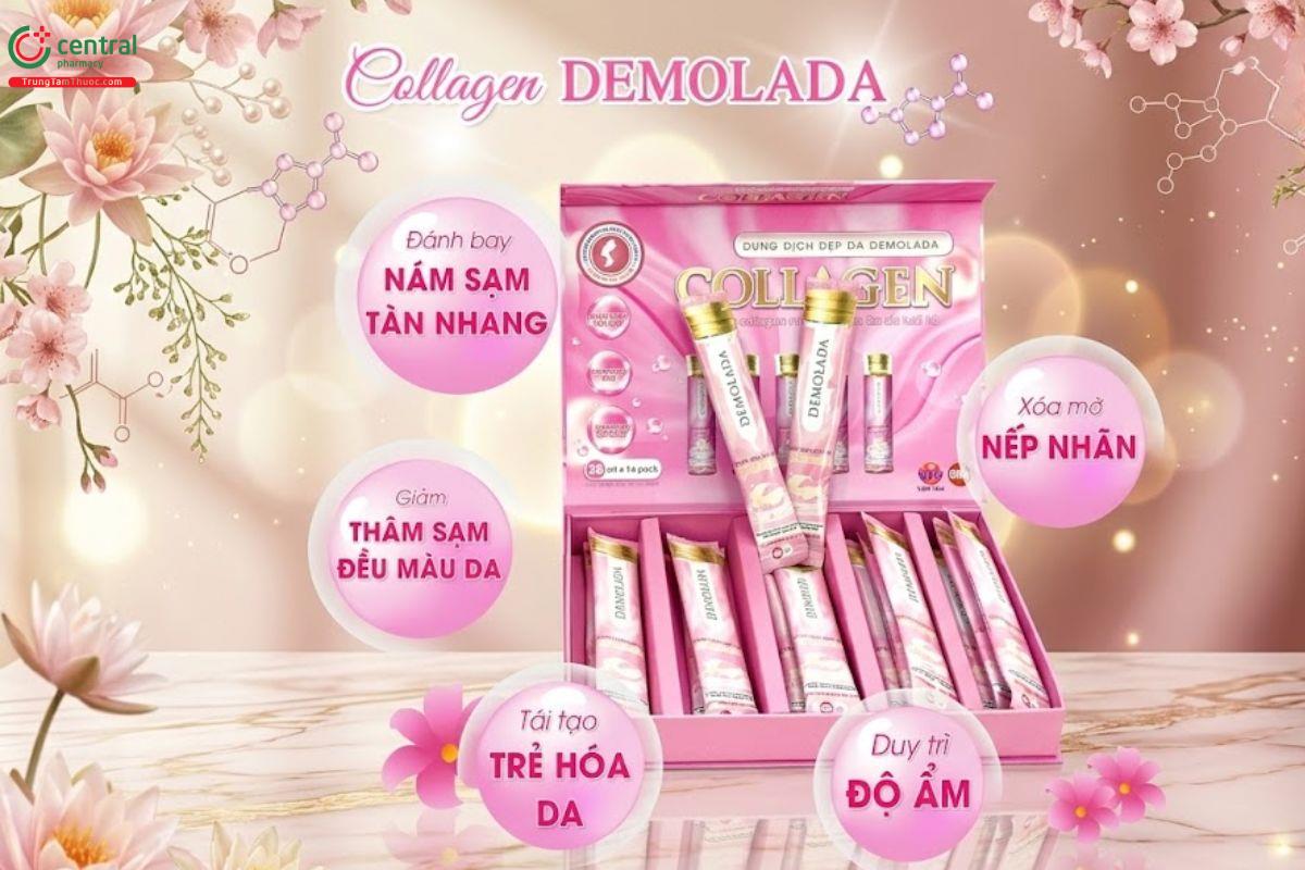 Dung Dịch Đẹp Da Demolada Collagen làm chậm lão hóa da, giúp sáng da