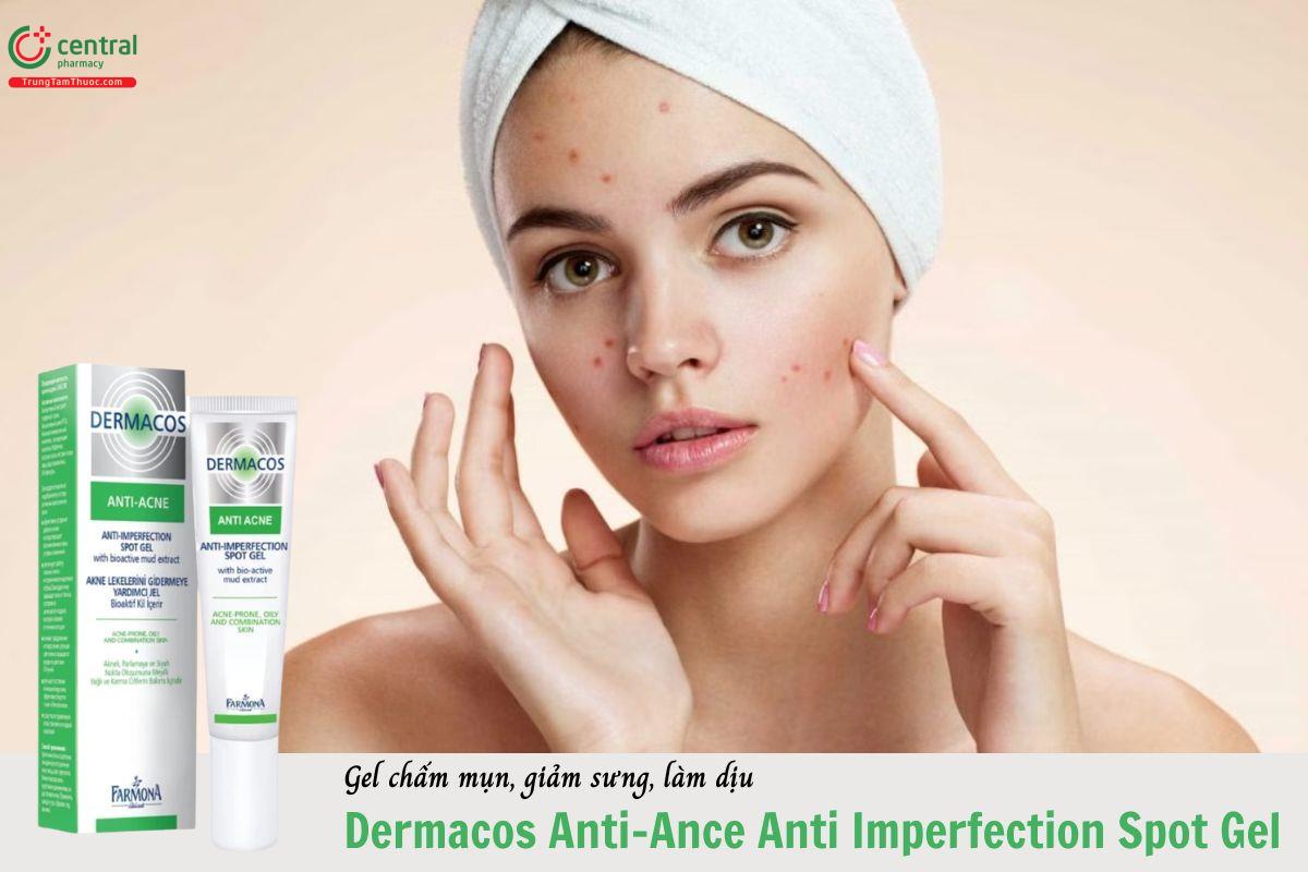 Dermacos Anti-Acne Anti-Imperfection Spot Gel - Chăm sóc da mụn, giảm sưng, làm dịu da
