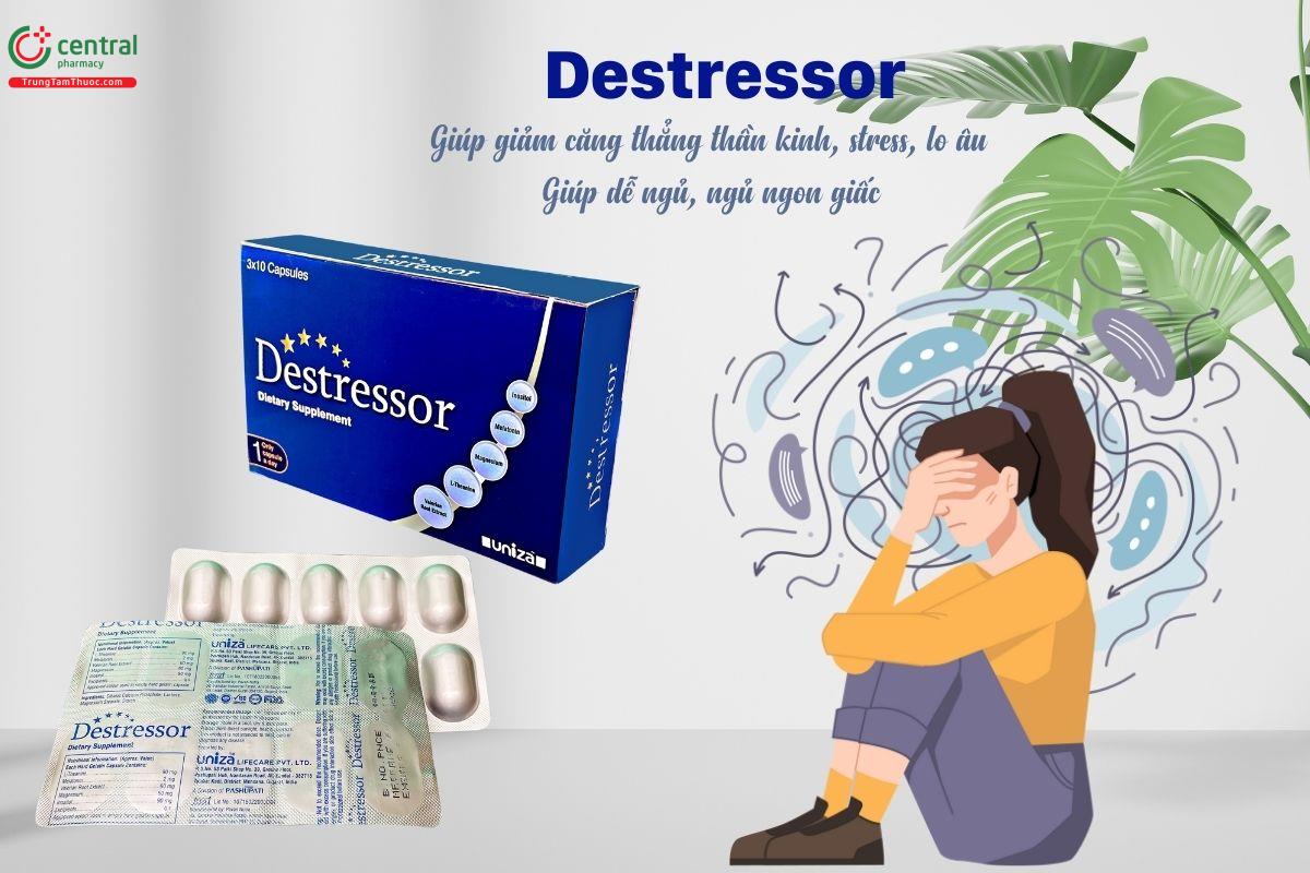 Destressor làm giảm căng thẳng, lo âu, giúp ngủ ngon