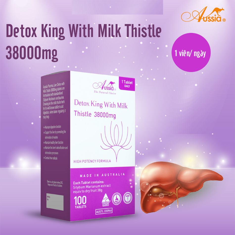 Liều dùng của Detox King with Milk Thistle 38000mg