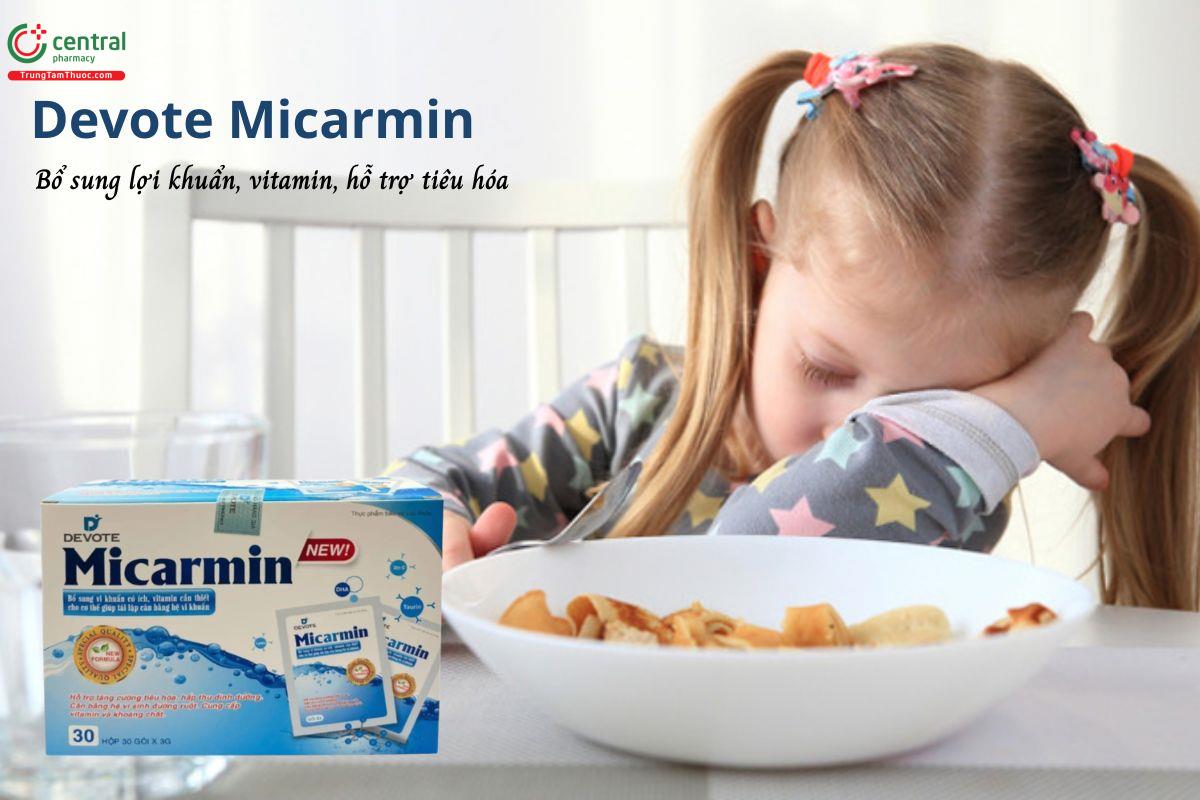 Devote Micarmin - Bổ sung lợi khuẩn, vitamin, hỗ trợ tiêu hóa, hấp thu