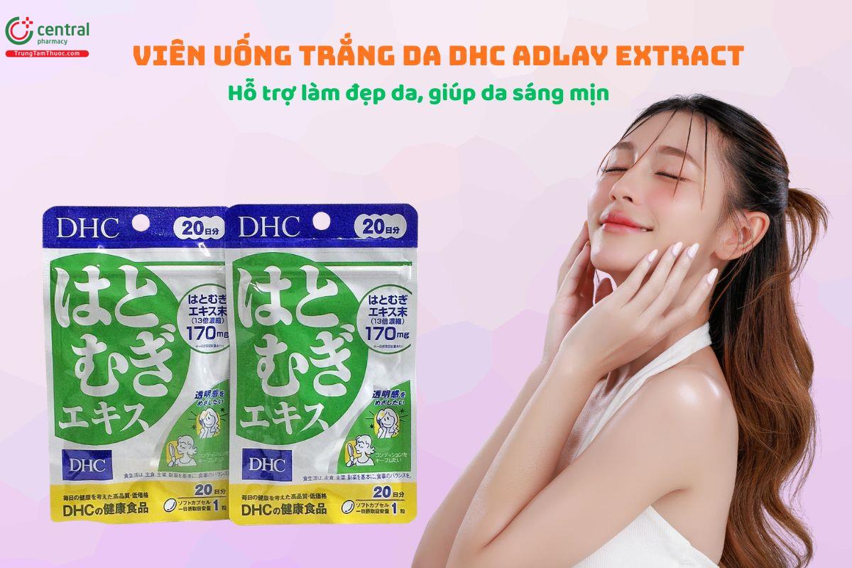 Viên uống sáng da DHC Adlay Extract hỗ trợ duy trì sức khỏe làn da