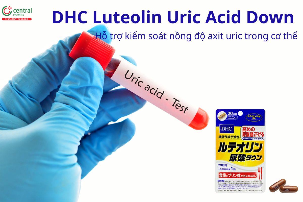 DHC Luteolin Uric Acid Down giúp kiểm soát nồng độ acid uric 