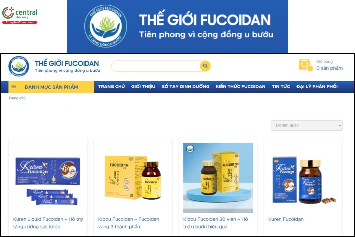 Đặt mua Fucoidan nhanh chóng tại Thế Giới Fucoidan