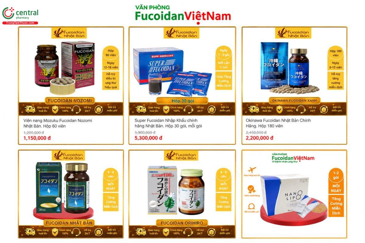 Mua Fucoidan Nhật Bản tại Văn phòng Fucoidan Việt Nam