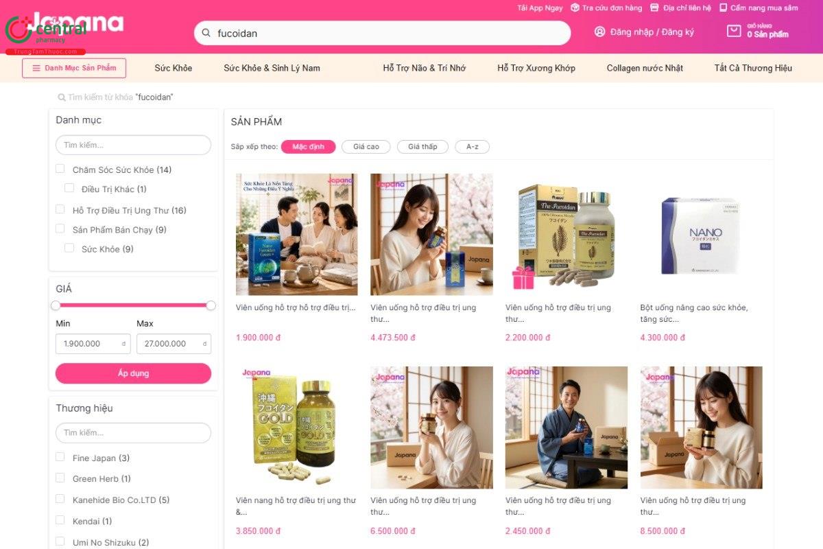 Mua Fucoidan ở TPHCM tại Japana